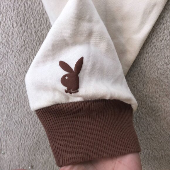 Playboy By PacSun Womens Sweatshirt Small Floral Pullover Colorblock Casual Y2K - Picture 10 of 13